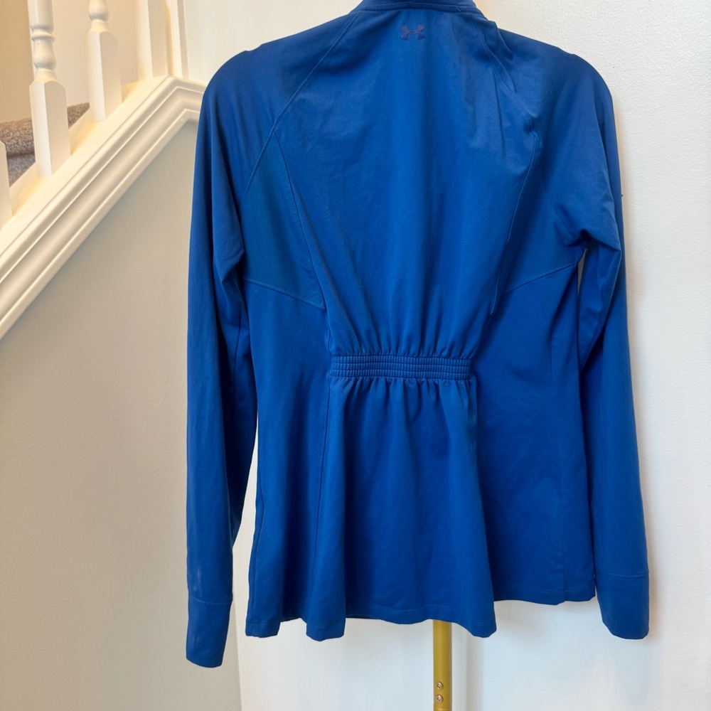 Under Armour Blue Performance Fitted Zip Up